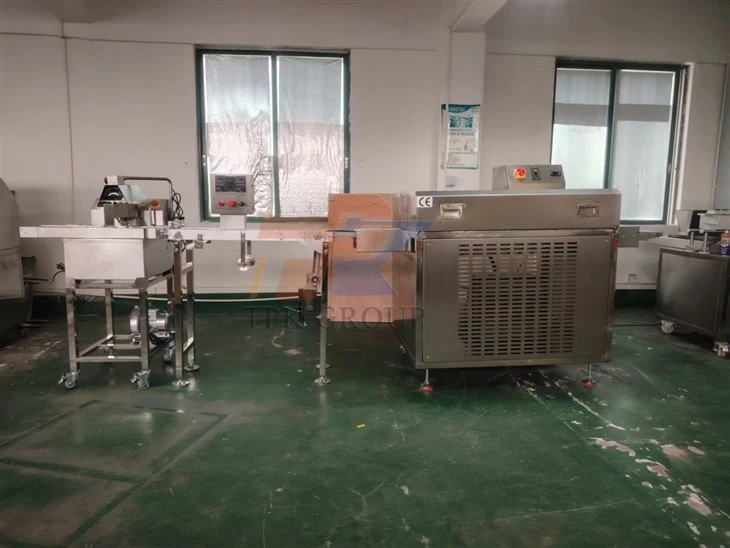Protein Bar Extruding Chocolate Coating Cooling And Packing Line high quality