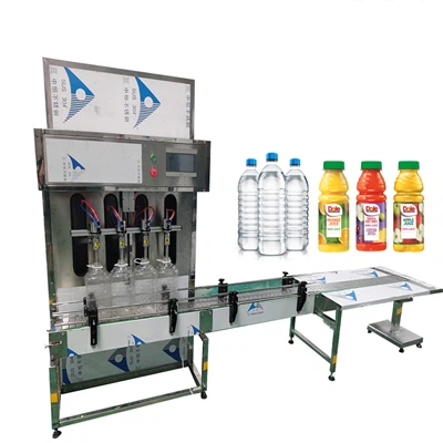 Linea di riempimento succhi di acqua pura